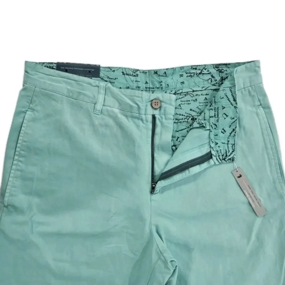 Southern Marsh Seawash Grayton Twill Chino Pant 34x32 Kelly Green NWT w/ Defect